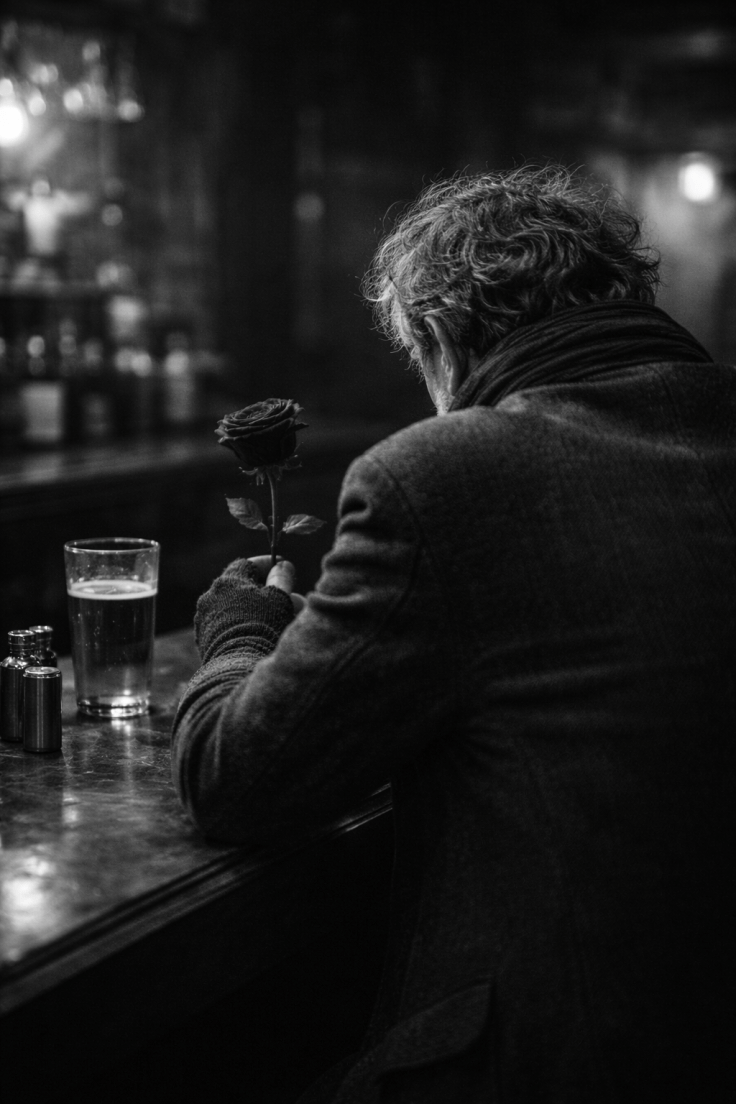 The man with the&nbsp;rose